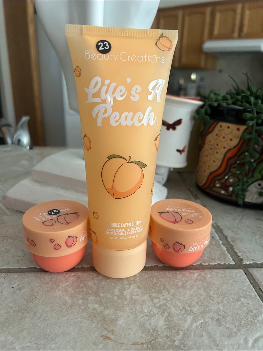 Beauty Creations Peach Kids Double Layer Lotion - Peach & Coral